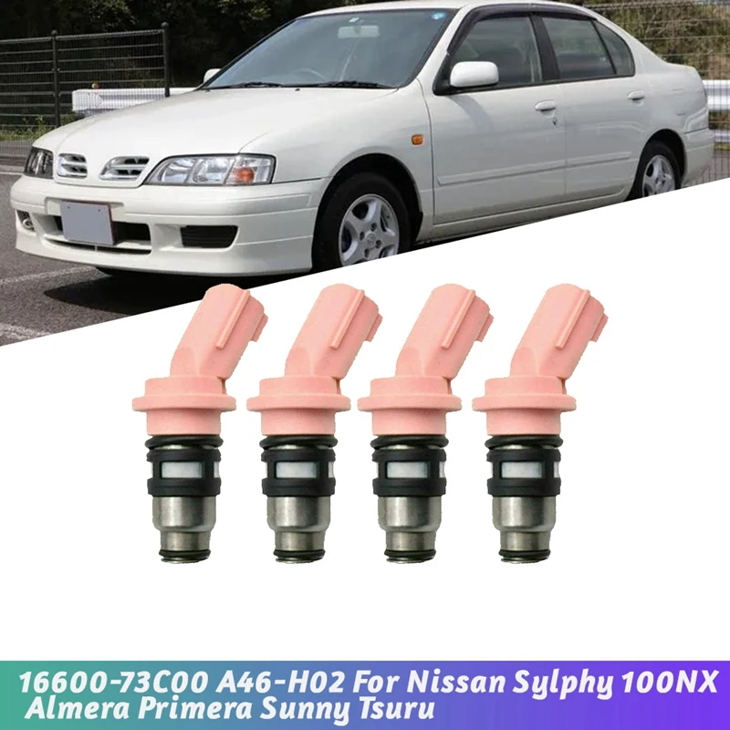 Автомобильные топливные форсунки 16600-73C00 A46-H02 для Nissan Sylphy 100NX Almera Primera Sunny Tsuru 1660073 C00