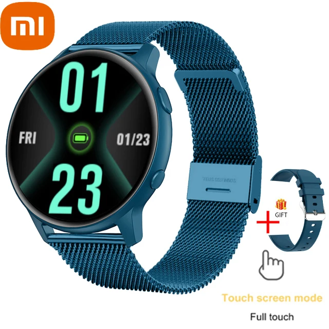 

Новинка, мужские умные часы с круглым экраном, полностью сенсорный экран, спортивные фитнес-часы IP67, водонепроницаемые умные часы с Bluetooth дл...