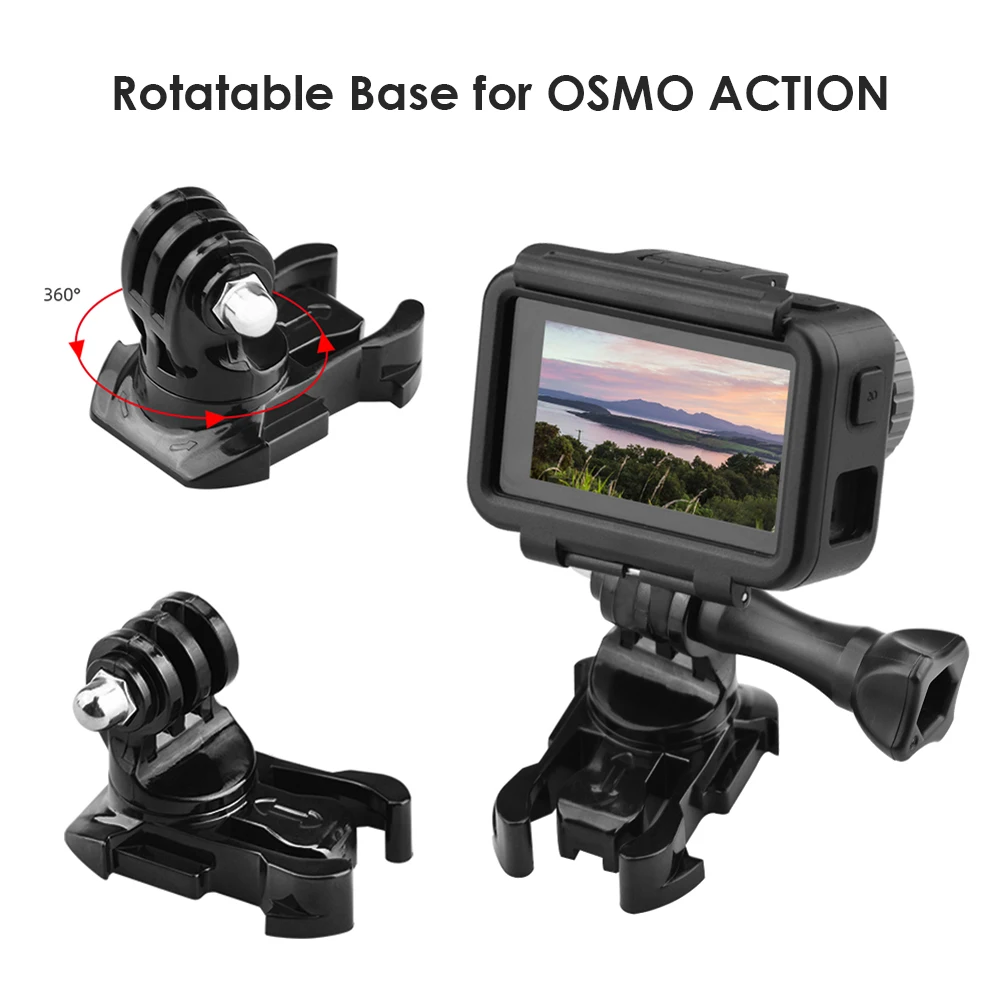

Vertical Surface Mount 360 Rotate Buckle Quick Release Carrying Handheld Camera Elements for DJI Osmo Action GoPro