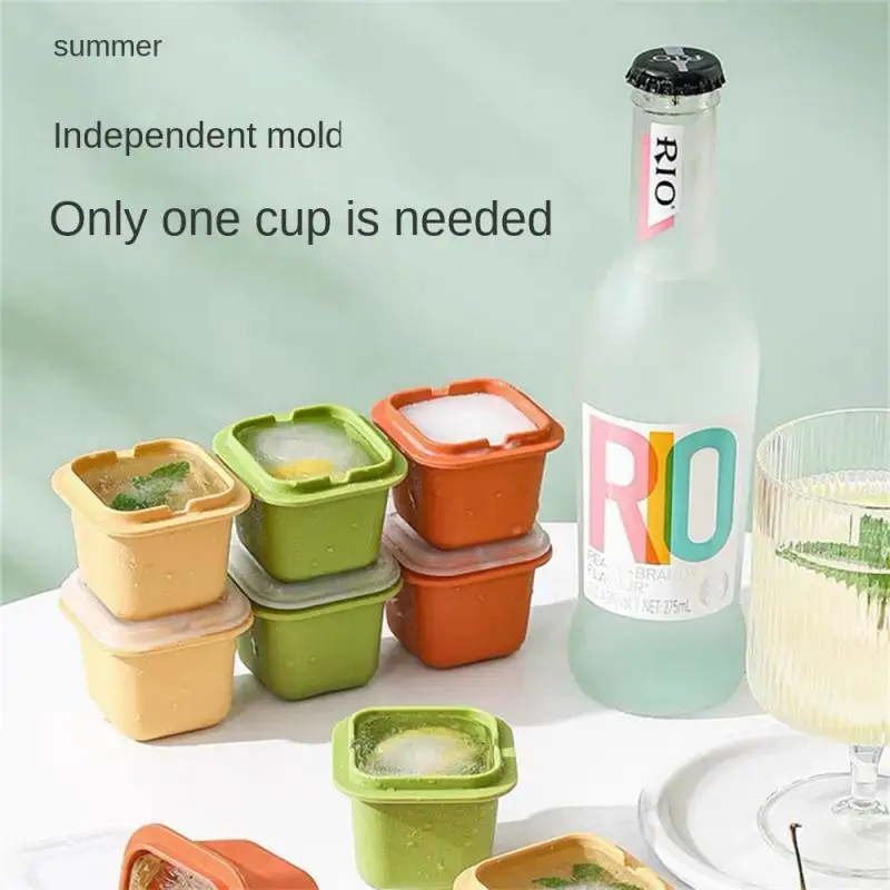 

Silicone Ice Molds Whiskey Ice Cubes Maker Frozen Jelly Cream Mould Bar Tools Summer Drinking Cool Home Kitchen Accessories