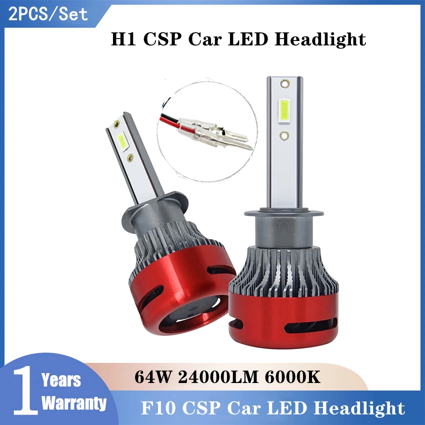 

Сверхъярсветодиодный Светодиодная лампа высокой мощности F10 H1 Beam H7 H13 9005 CSP, Автомобильные светодиодные лампы для фар 64 Вт 6000 лм K, автомобиль...