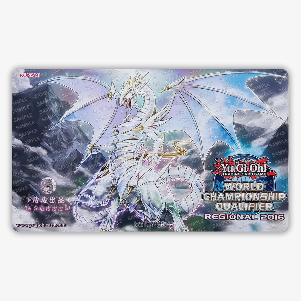 Фото 13 моделей Yu-Gi-Oh! Игровой коврик для карточных игр серии Blue-Eyes White Dragon, 600x350 мм, с сеткой для самостоятельной разметки, для одного игрока №3