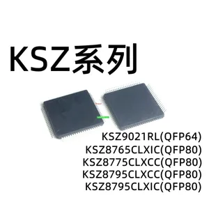 5pcs KSZ8765CLXIC KSZ8775CLXCC KSZ8795CLXCC 9021RL QFP64/80 100%New and Original