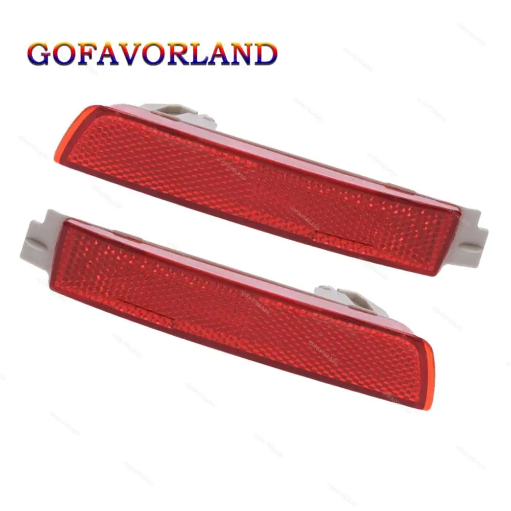 

CloudFireGlory 26560-5C000 26565-5C000 Rear Left Or Right Side Bumper Reflector Plastic Red For For Nissan Juke For Infiniti