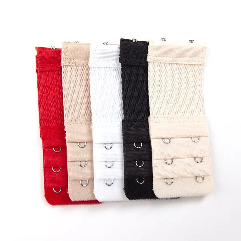 5Pcs/set 2 Hooks Bra Extender Strap Women Elastic Bra Extension Strap Hook Clip Adjustable Belt Buckle Intimates Accessories