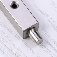 2pcs flush bolt wscrews latch lock door guard lever 6in stainless steel home decor spare tools for double opening doord