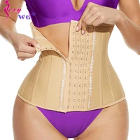 sexywg waist trainer everyday wear women waist trainer corset with hooks slimming belt for women firm support waist cincher