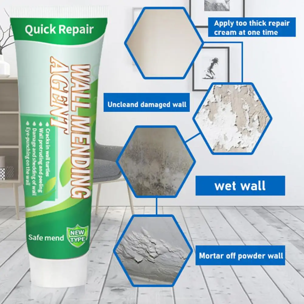 

Hassle-free Wall Mending Professional Wall Mending Kit Quick Easy Restoration Agent for Safe Effective Wall Repair for Children