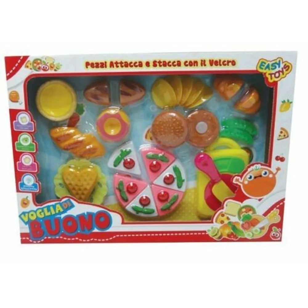 Want good attaches and detaches VELCRO cake food play toy girl- |