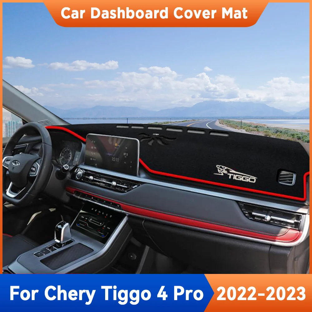 

For Chery Tiggo 4 Pro 2022 2023 Car Dashboard Cover Mat Sun Shade Pad Carpet Mat Anti-UV Interior Accessories Protective MATS