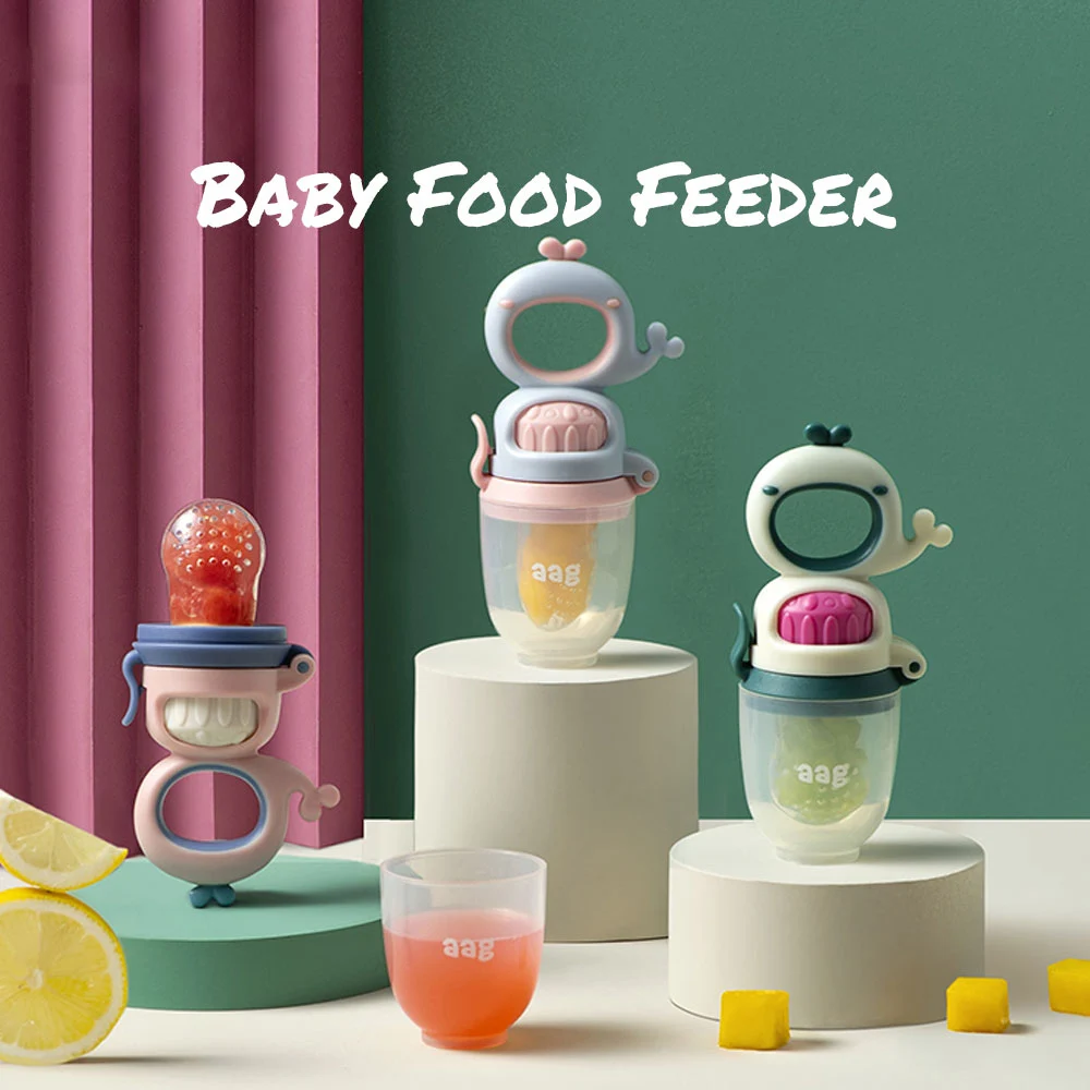 

Silicone Baby Nipple Fresh Food Fruit Spiral Propelled Nibbler Feeder 2M+1L Nipple Teat Handle Teething Pacifier Safe Supplies