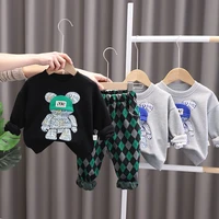 0 5y boys clothes set childrens casual sweater pants 2 piece sets childrens clothing sets spring and autumn kids clothing