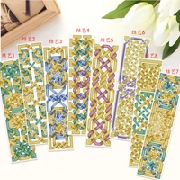 bk062 diy craft cross stitch bookmark christmas plastic fabric needlework embroidery crafts counted new gifts kit holiday