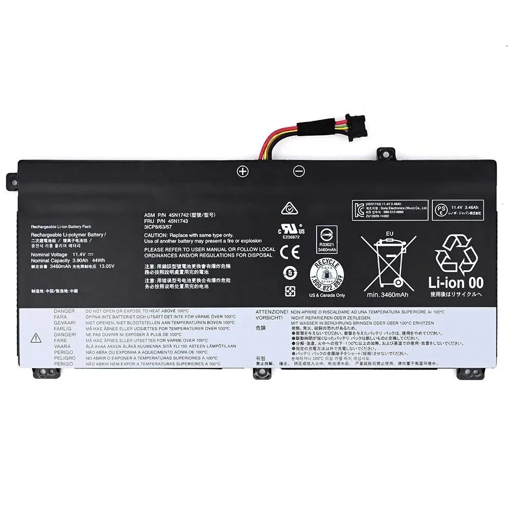 Новый оригинальный аккумулятор для ноутбука 00NY639 11,4 В 44 Втч для Lenovo Thinkpad W550 W550s T550 T550s T560 P50S Series SB10K12721 и т. д. (art.: 3920ccca0f222) - 3920ccca0f222