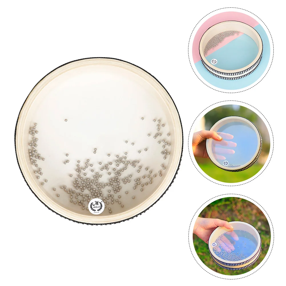 

Educational Sea Sound Drum Tool Christmas Gifts Lullaby Ocean Disc Hand Beads Toys Infants Wave African Skin Orff