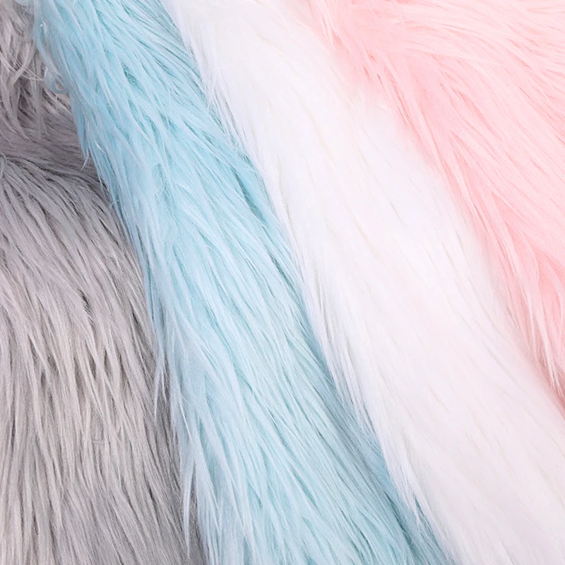 

1m Faux Fur Fabric for Patchwork Sewing Material Imitation Long Plush Fabric Handmade DIY Floor Mat Clothing Fabric Supplies
