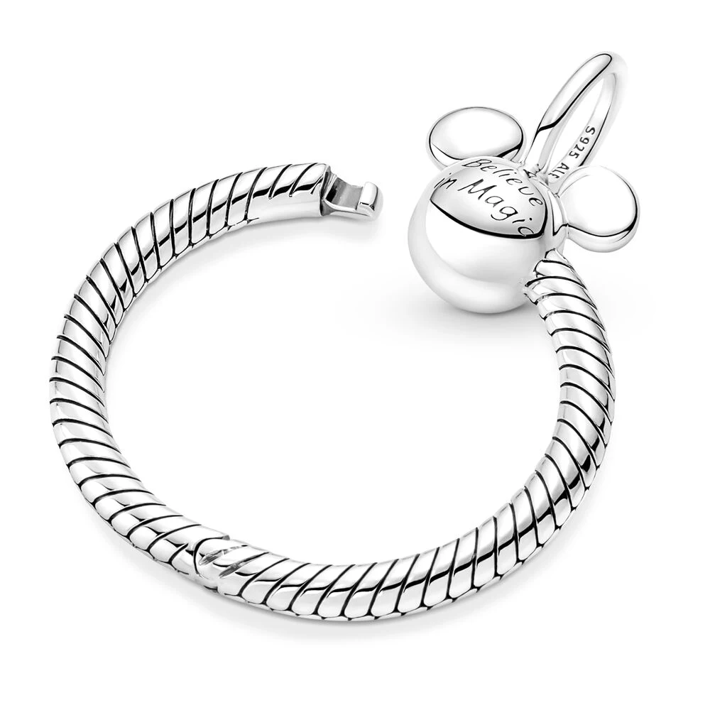 Pandora Mickey – pendentif en forme de O pour femmes, bijoux, Simple, français, os de serpent, exquis, Portable, Portable, pour collier, cadeau, bricolage