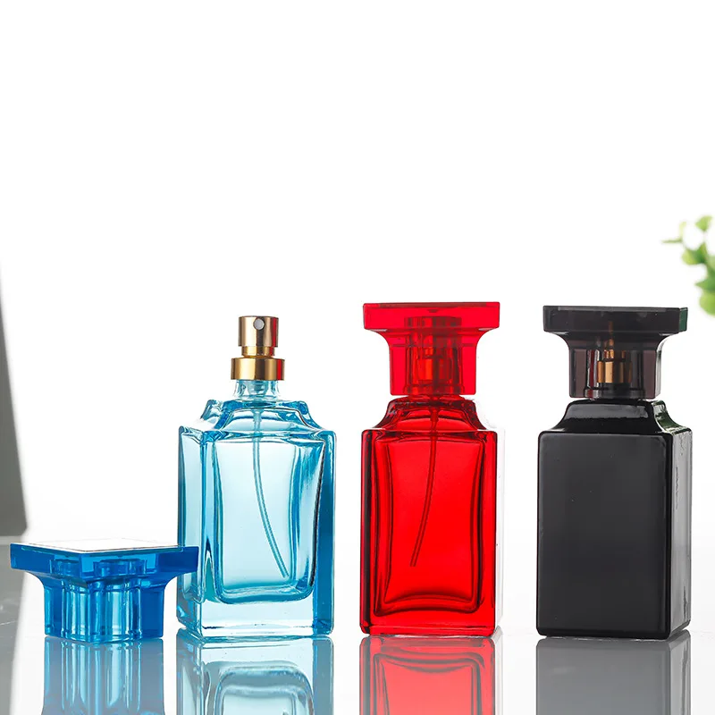 

30/50ml Glass Perfume Bottles Spray Bottle Refillable Glass Thick Fragrance Cosmetic Packaging Bottle Portable Mist Atomizer