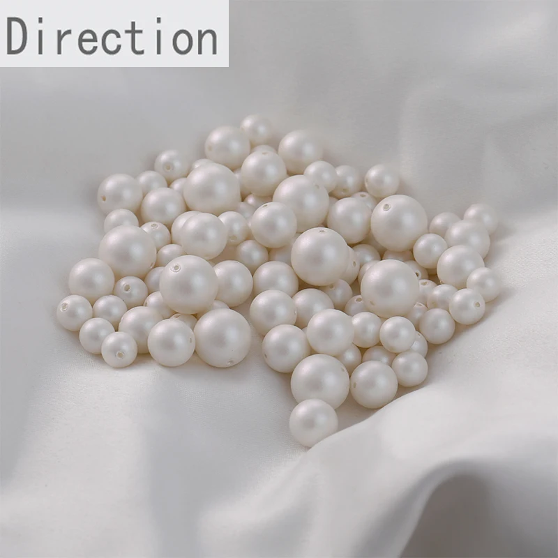 

Современное ощущение, белая прямая подвеска с отверстием в виде половины искусственного мяча 6/8/10 мм, самодельные Аксессуары для ожерелья-ц...