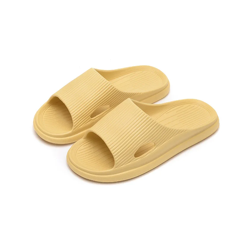 

New Couple Fashion Soft Thick Bottom Bathroom Household Set-toe Slippers Breathable Non-slip Wear-resistant Flip-flops Sandals
