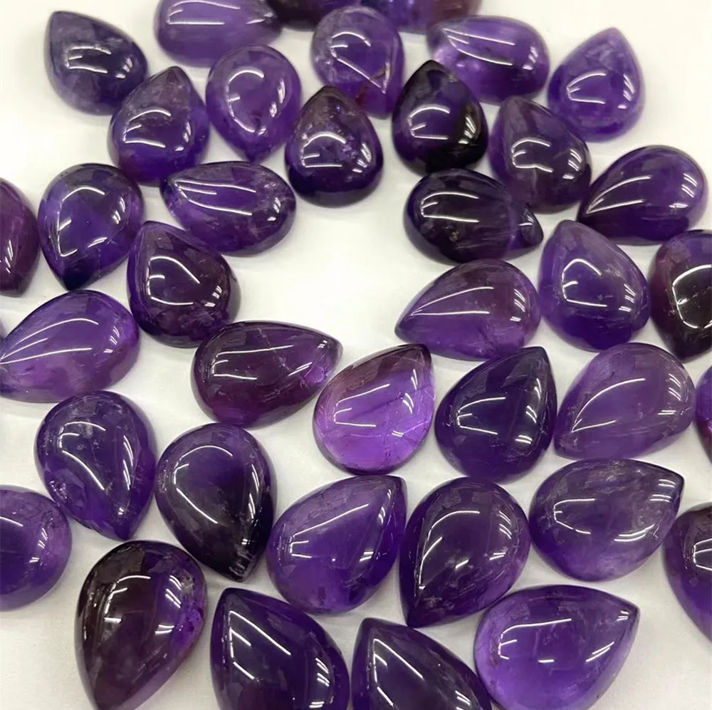 

Natural Stone TearDrop Shape Cabochon 13x18mm Pear Beads Genuine Crystal Quartz Tiger Eye Jasper Gemstone For Pendant Ring