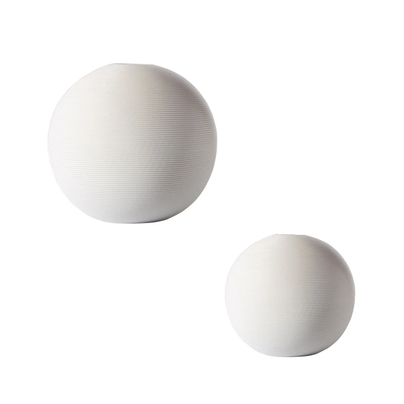 

Simple White Ceramic Vase Dried Flower Flower Arranging Device Home Living Room Ornaments