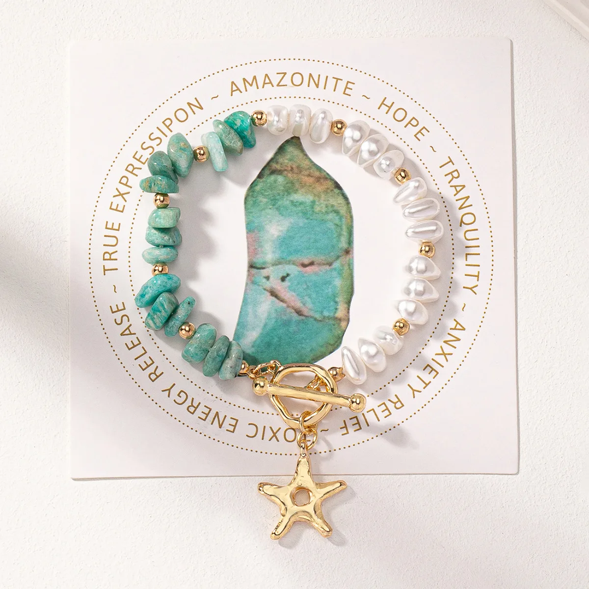 Новый женский модный полуимитационный жемчужный полузеленый браслет из