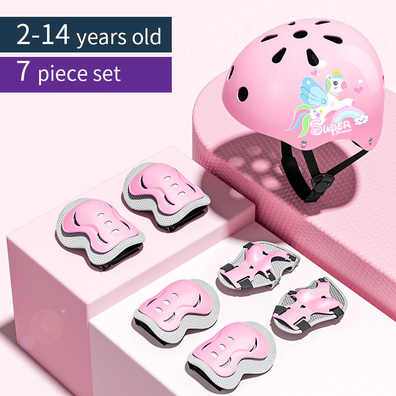 Шлем защитный на колено локти и руки для мальчиков девочек 2 3 4 5 6 7 8 9 10 11 12 13 14 лет