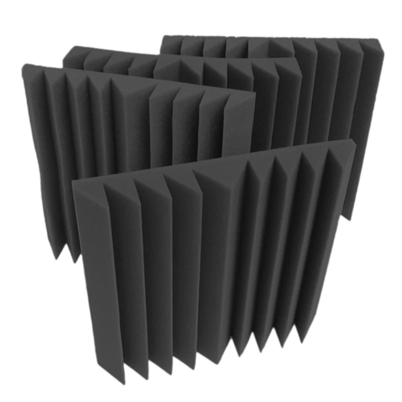 

12Pcs Acoustic Foam Wall Panels 12X12x2inch Soundproofing Panel,Home Studio Noise Cancelling Foam Tiles Soundproof Panel