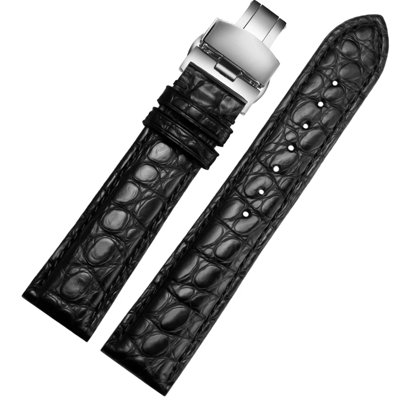 12 мм-24 мм унисекс ремешок из крокодиловой воловьей кожи для Tissot Longines Omega Cartier, черный, коричневый, синий браслет, адаптируется к любым часам (art.: 3920d3ef3ce07) - 3920d3ef3ce07