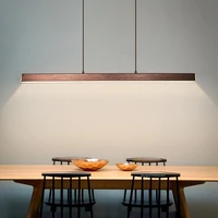 modern linear led pendant lights simple pendant lamp dimmable light for dining room bar counter study office home decor lighting