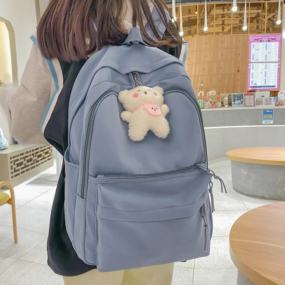 

Cute School Backpack Purses for Teenagers Girls Women Nylon Softback Book Bagpack Fashion Travel Rucksack Satchel Mochila