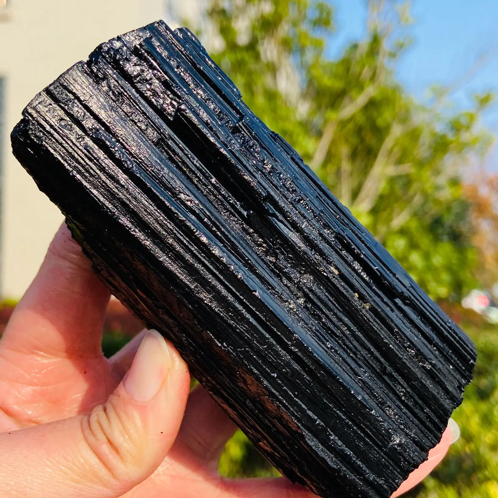 

Natural Black Tourmaline Rough Ore Crystal Energy Gem Home Office Decoration Mineral Reiki Healing