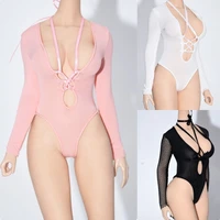 16 scale female soldier sexy clothes sling ice silk swimsuit stretch bodysuit for 12 tbleague phicen body model