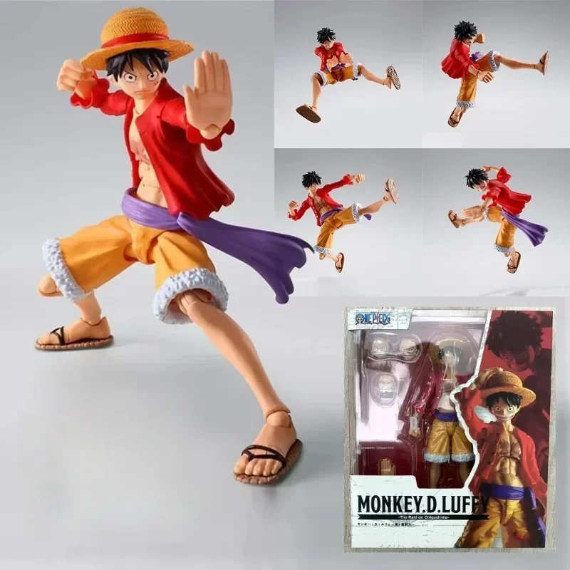 В наличии Аниме One Piece Luffy S.H.Figuarts Monkey D. Фигурка Raid on Onigashima ПВХ Коллекция игрушек