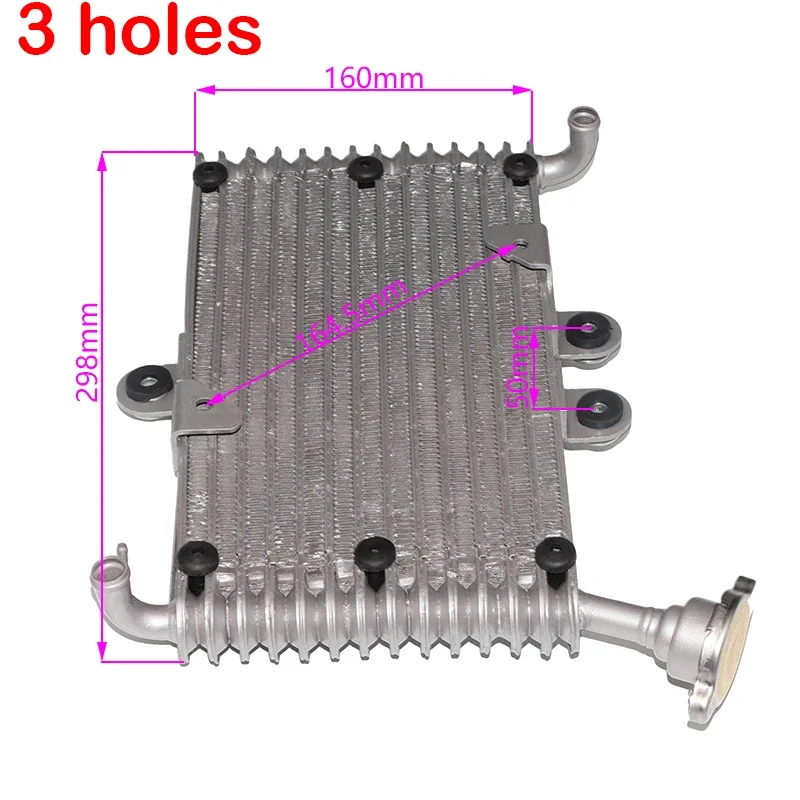 

Охладитель радиатора с водяным охлаждением для Bashan 200CC 250CC BS200 BS200S-7 UTV ATV Quad Bike Buggy аксессуары для двигателя