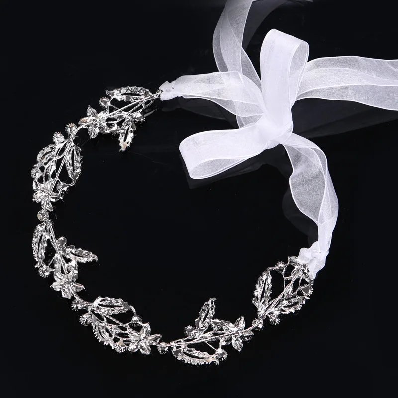 

Bridal soft chain rhinestone headband wedding dress bridal accessories