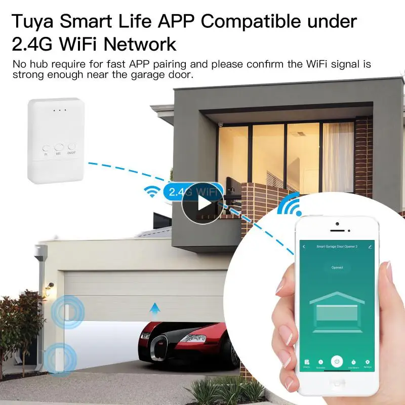 

Diy Nameuniversal Wifi Garage Door Switch Tuya Wireless Controller Opener Mini Module Smart Door Sensor Opener Kit New
