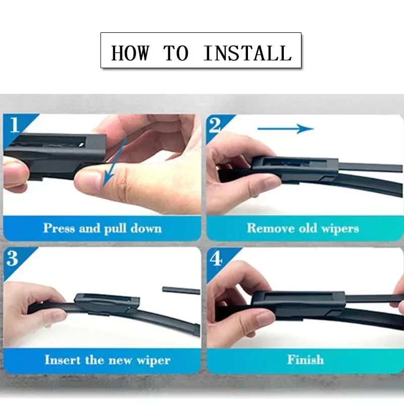 Для Citroen C4 Cactus 2014 2015 2016 2017 2018 2019 2020 2021 2022 передние и задние щетки стеклоочистителя