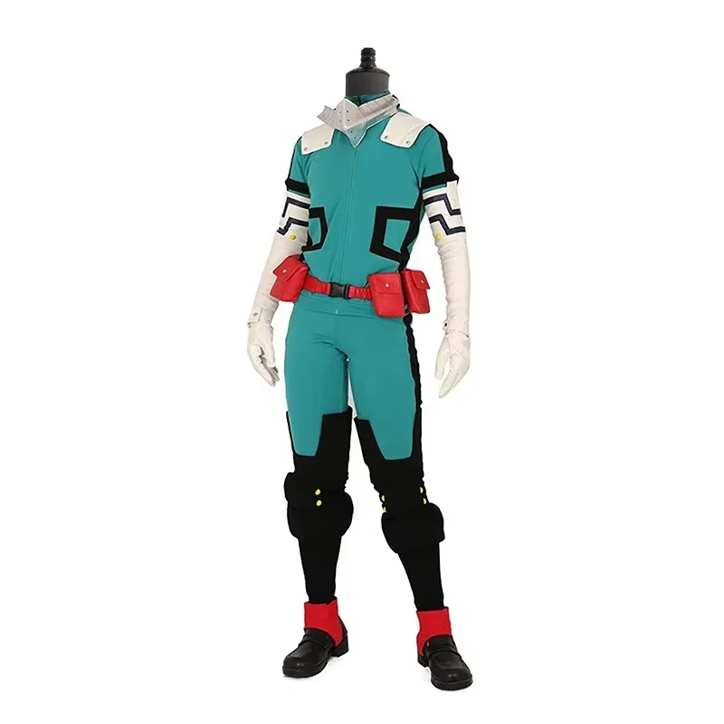 Новинка 2025 года аниме-фигурки My Hero Academy Izuku Midoriya Deku боевой парик для косплея костюм