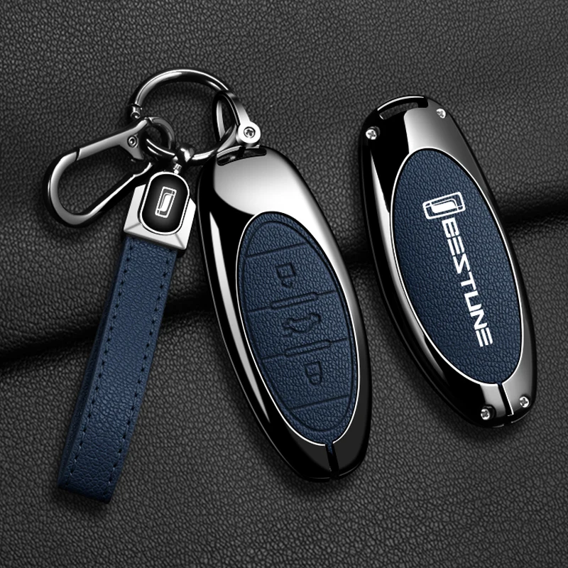 

Чехол для автомобильного дистанционного ключа из цинкового сплава, подходит для FAW Besturn T77 T77pro 2021, новый B70 T55 T33 T99, автомобильный брелок, аксессуары для ключей