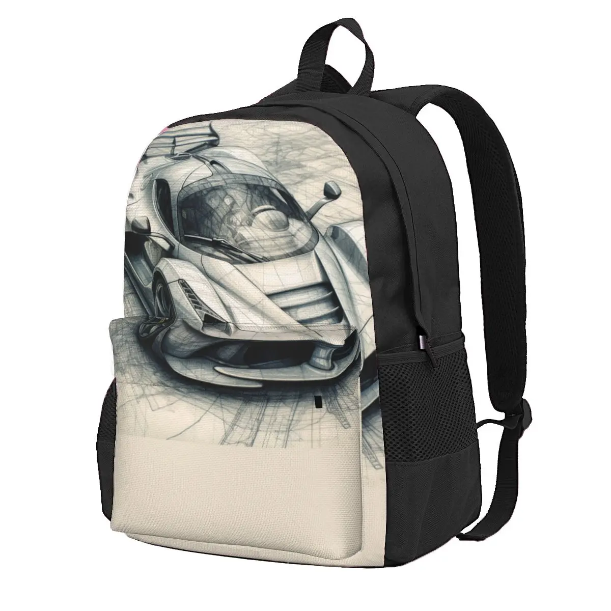 

Страстный рюкзак для спортивного автомобиля, дорожные схемы для рисования карандашей, женские дизайнерские мягкие сумки для старшей школы, милый ранец