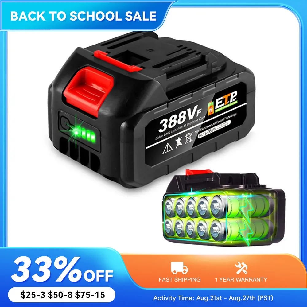 21V 20000mAh Rechargeable Lithium Ion Battery For Makita Cordless Dirll/Brushless Wrench/Screwdriver/Circular Saw EU Plug