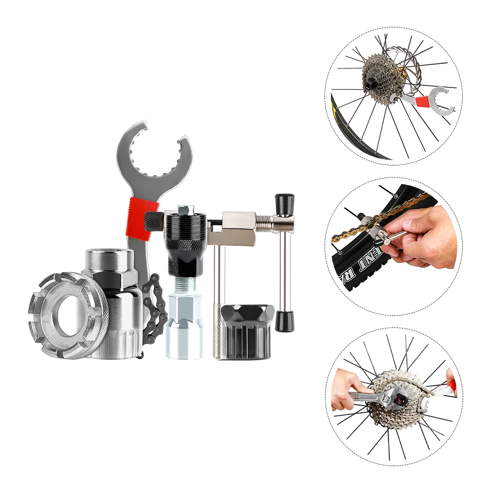 

Repair Kit Tool Bike Remover Spoke Freewheel Spanner Chain Splitter Crank Bottom Extractor Center Breaker Shaft Accessories