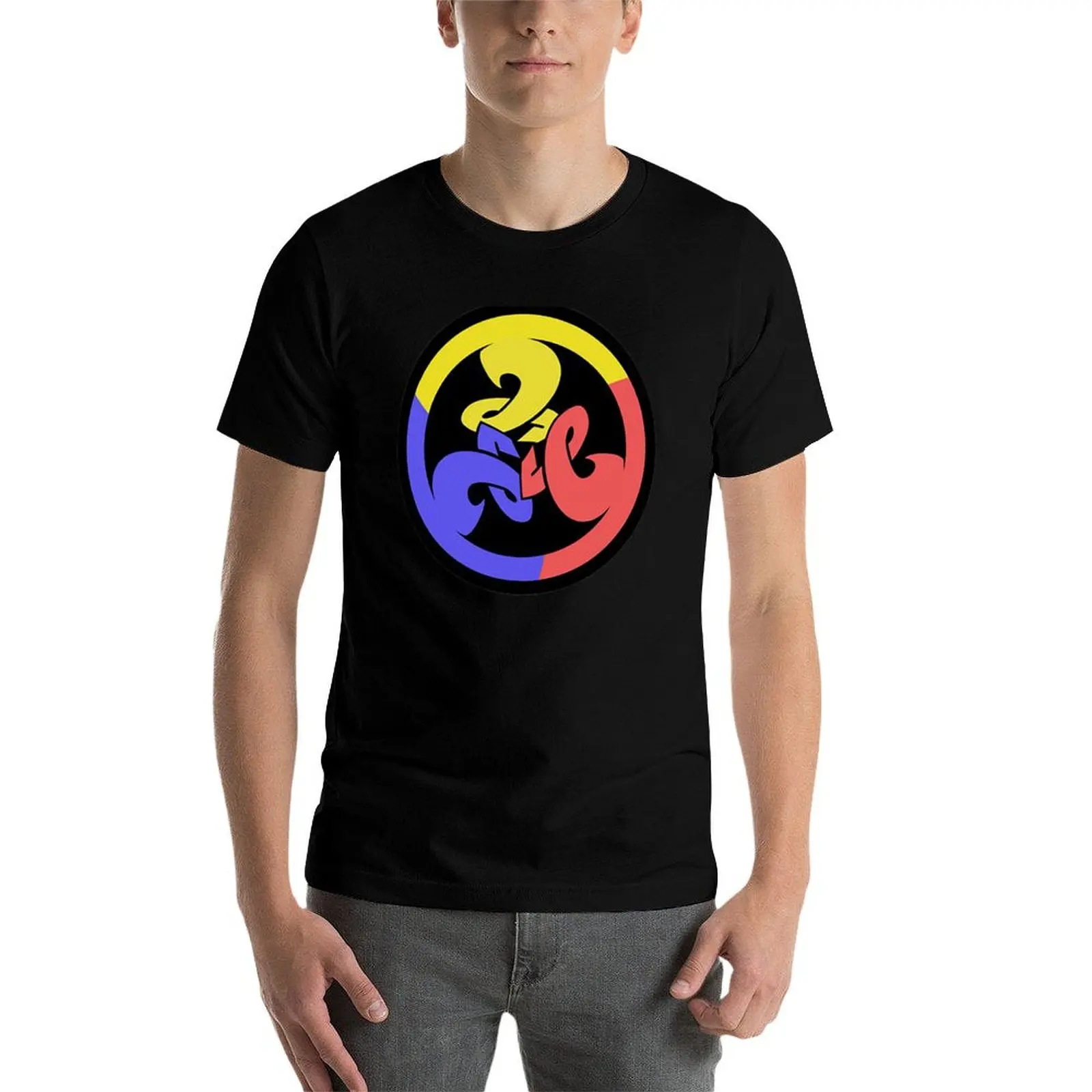 Фото Футболка Splatfest Battle Logo с классическим графическим принтом и короткими рукавами №4