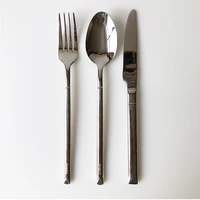 stainless steel tableware kitchen decoration breakfast food spoon fork knife set western couverts de table kitchen accessories