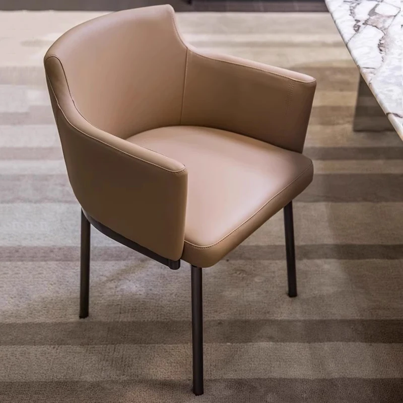

Nordic Handle Living Room Chairs Wedding Back Support Lounge Single Chairs Leather Office Meubles De Salon Interior Furniture