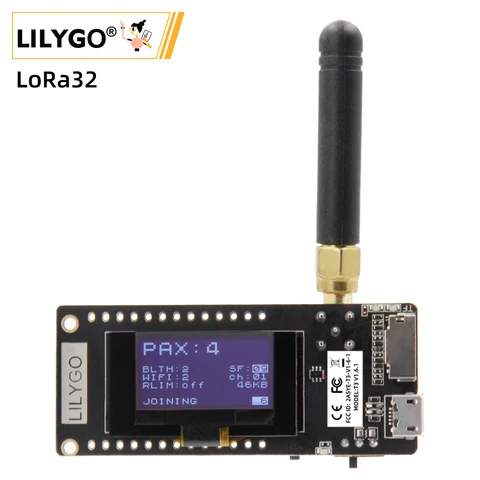LILYGO®TTGO LoRa32 V2.1 _ 1,6 версия 433/868/915 МГц ESP32 LoRa OLED 0.96 стандарта Bluetooth WIFI беспроводной модуль