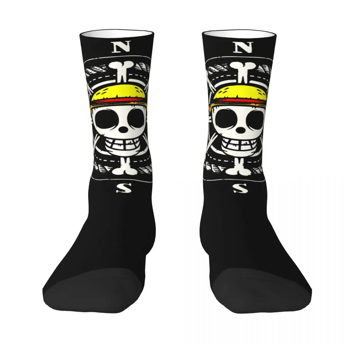 

Straw Hat One Piece Anime Monkey D. Luffy Sock Socks Men Women Polyester Stockings Customizable Sweetshirt