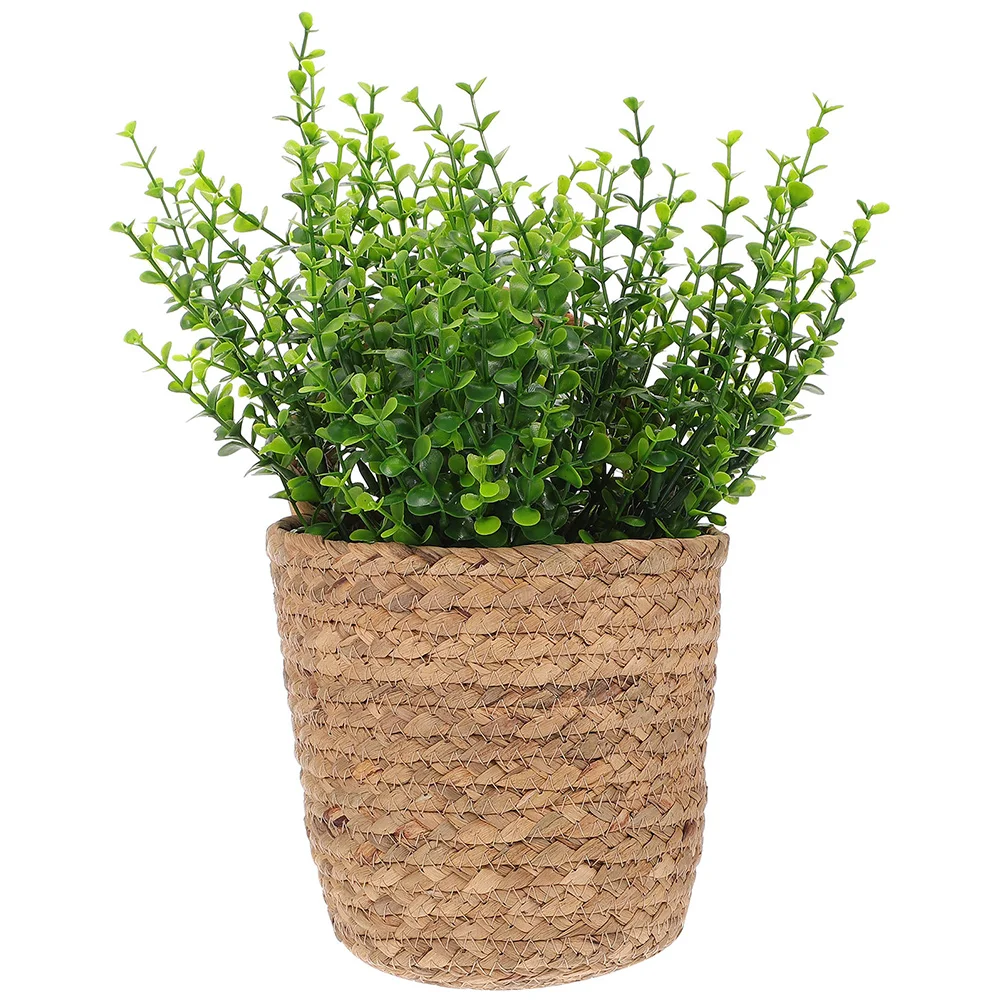 

Basket Woven Storage Home Flower Handheld Supplies Gift Container Hanging Rattan Wedding Holder Decor